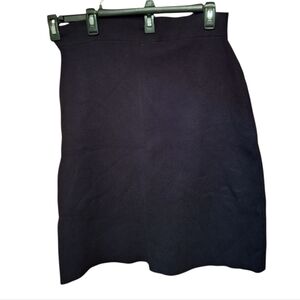 Maeve Anthropologie Black Stretchy Pencil Skirt Ladies Large NWT Core Office